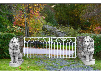 Figure de jardin Lion Patio Sculpture de jardin Figures Décor Sculptures Statues